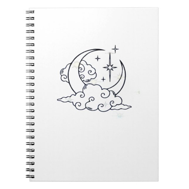 Cuaderno Whimsigoth Clouds Moon WitchClassic (Frente)