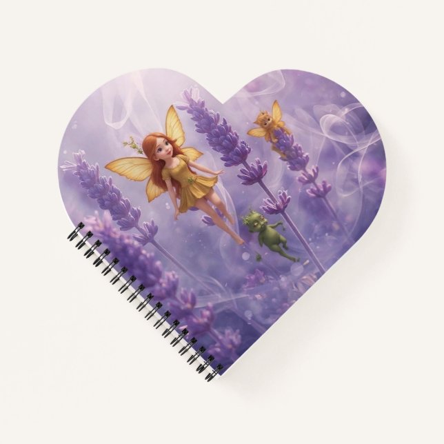 Cuaderno Whimsy Among the Purple Blooms (Anverso)