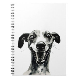 Cuaderno Whippet blanco y negro   Grasa