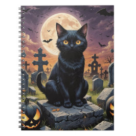 Cuaderno Whiskers of the Witching Hour - Gato negro
