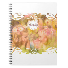 Cuaderno Whispers of Magic: Two Fairy Friends in a Garden