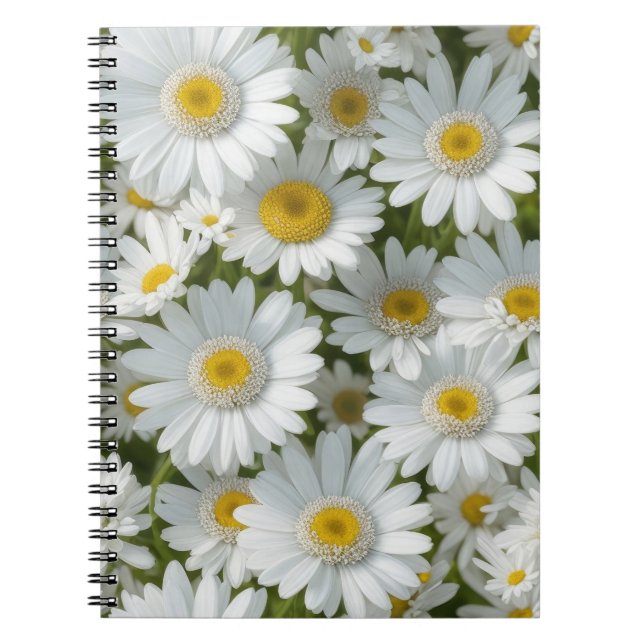 Cuaderno White Elegant Daisies (Frente)
