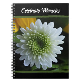 Cuaderno White Flower Photo Spiral Notebook