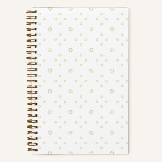 Cuaderno White | Golden Zinnia Sun (Anverso)