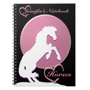 Cuaderno White Heart Horses V (Pink)