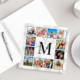 Cuaderno White Marble Stone Pattern