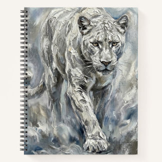 Cuaderno White Panther Journal – Ethereal Majesty Symbolic 