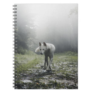 Cuaderno White Siberian Husky Notebook