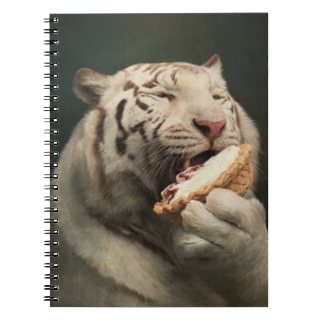 Cuaderno White Tiger Pie Notes – Elegant Notebook (Frente)