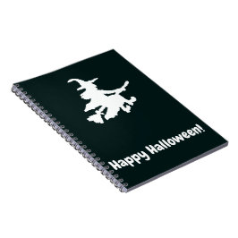 Cuaderno White Witch on Black - Happy Halloween 