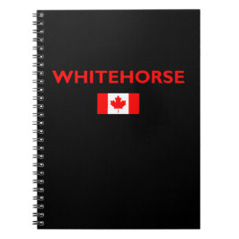Cuaderno Whitehorse Canada Canadian Flag Dark Color