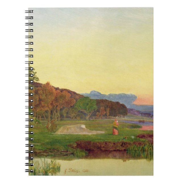 Cuaderno Whitlingham, Norfolk, 1860 (aceite en lona) (Frente)
