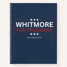 Whitmore para el Presidente Notebook