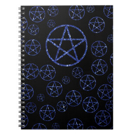 Cuaderno Wiccan Blue Pentacle Journal 80 Páginas En Linea