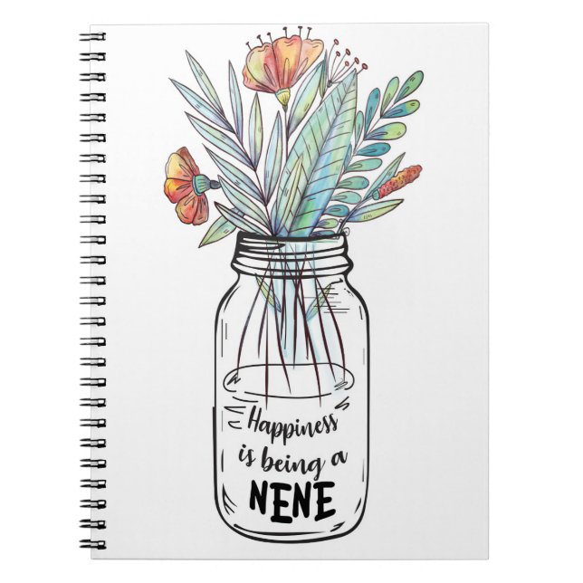 Cuaderno Wife Art Happiness Is Being A Nene (Frente)