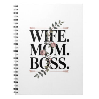 Cuaderno Wife. Mom. Boss.