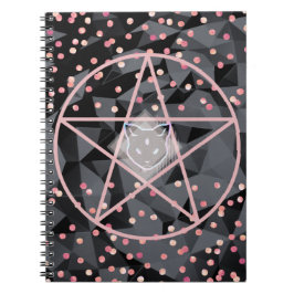 Cuaderno WiizyWitch Magic Witch Cosmic Cat Pentacle Magick