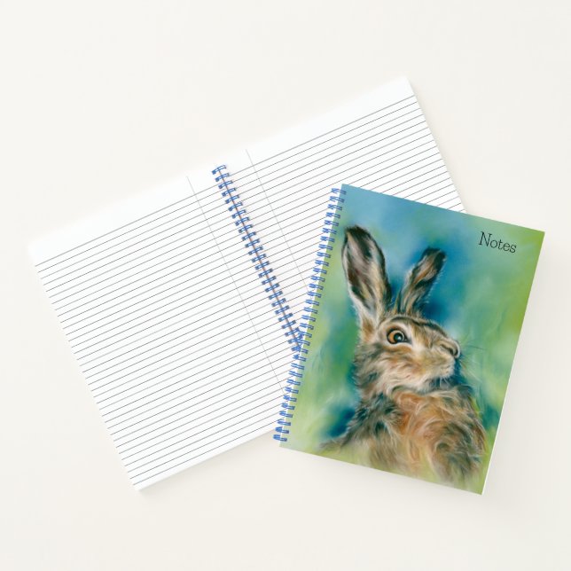 Cuaderno Wild Hare Exuberance Pastel Art (Interior)