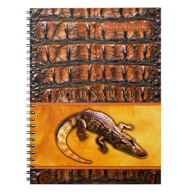 Cuaderno WILD NATURE - Colección de diseño CROCODILE-DILE-D (Frente)