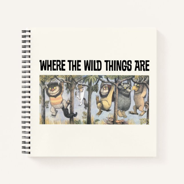 Cuaderno Wild Things and Max Swinging From Trees (Anverso)