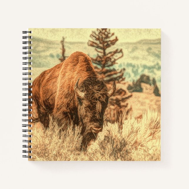 Cuaderno Wild Woodland Bison (Anverso)