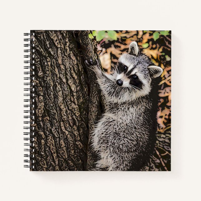 Cuaderno Wilderness Wild Raccoon (Anverso)