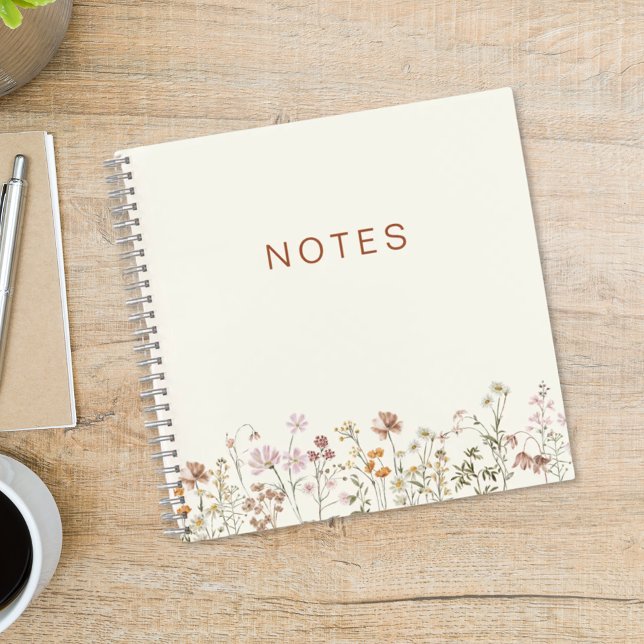 Cuaderno Wildflowers Notes Terracotta Bloom Garden (Subido por el creador)