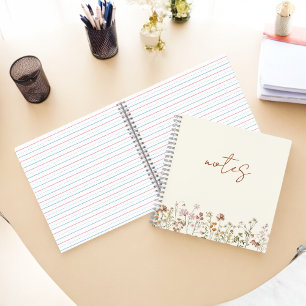 Cuaderno Wildflowers Notes Terracotta Bloom Garden