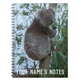 Cuaderno Wildife animal personalizado de Cute Koala