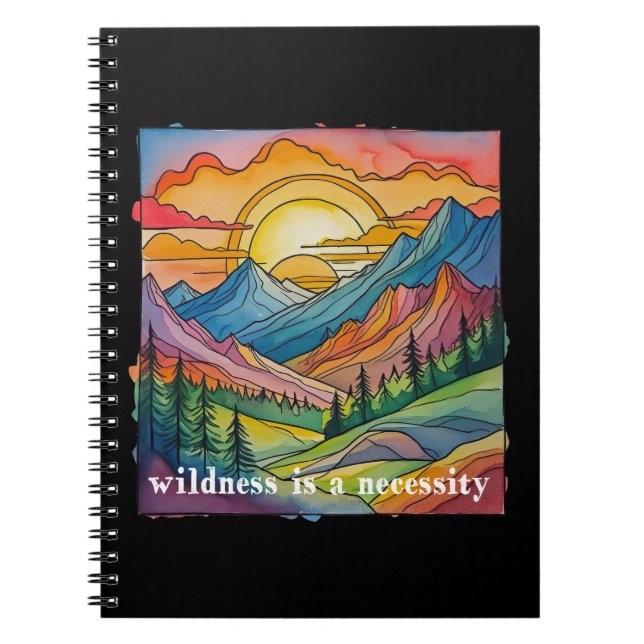 Cuaderno Wildness is a necessity save our public lands  (Frente)