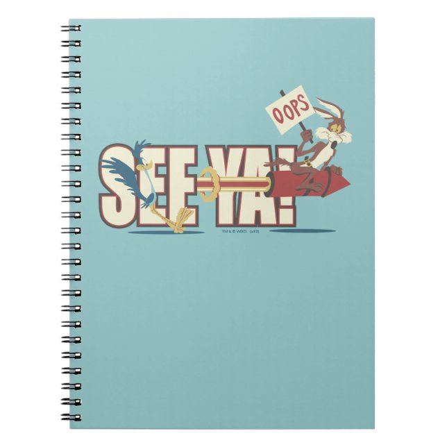 Cuaderno WILE E. COYOTE™ Rocketing Past ROAD RUNNER™ (Frente)