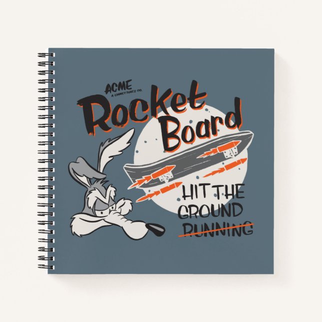 Cuaderno WILE E. COYOTE™ Tabla Cohete ACME (Anverso)