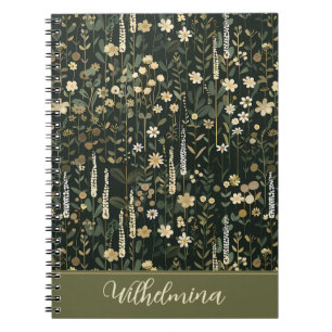 Cuaderno Wilhelmina Dark Daisy Floral