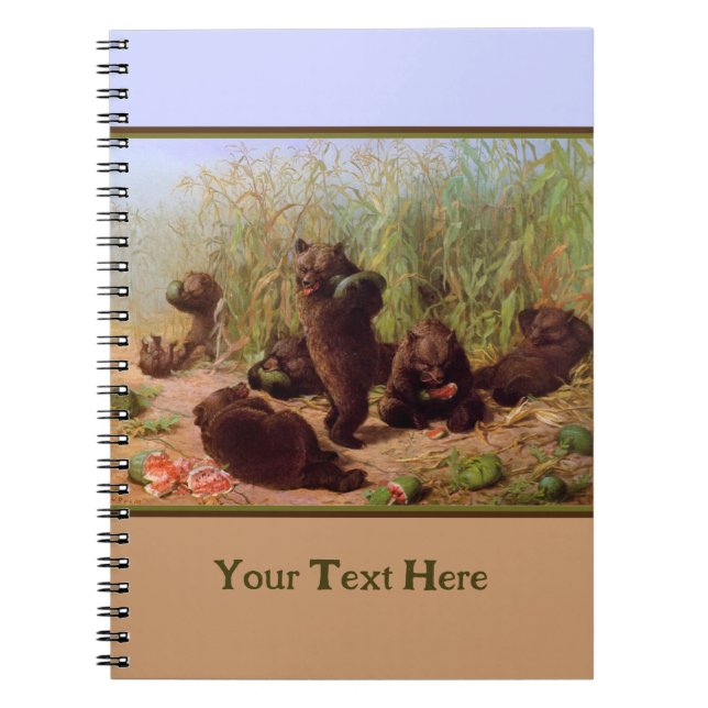 Cuaderno William H. Beard - Osos en el parche de sandía (Frente)