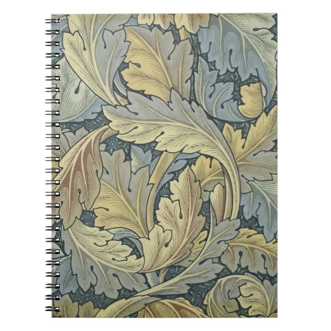 Cuaderno William Morris Acanthus deja el Art Nouveau floral (Frente)