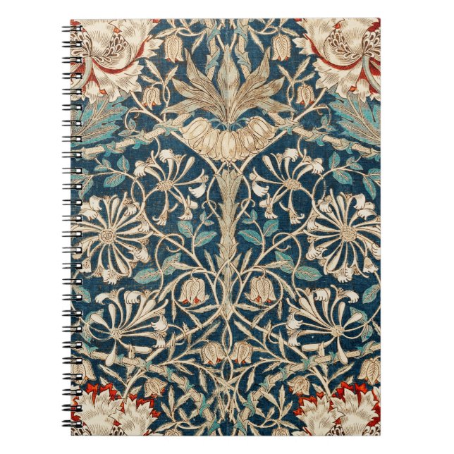 Cuaderno William Morris Antique Honeysuckle Floral (Frente)