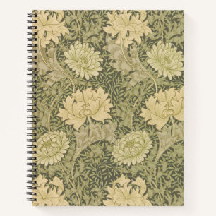 Cuaderno William Morris Chrysanthemum Sage Flower