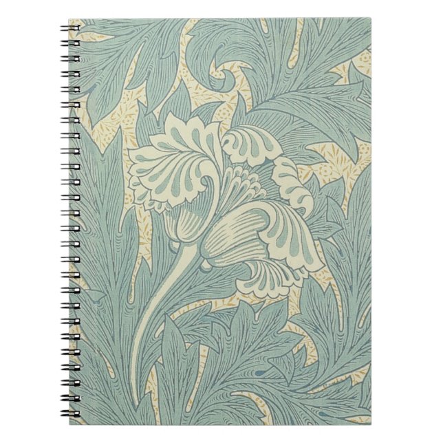 Cuaderno William Morris Classic Tulip Blue Floral (Frente)