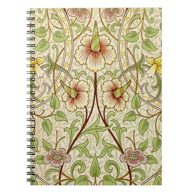 Cuaderno William Morris Daffodil Classic Flower Wallpaper (Frente)