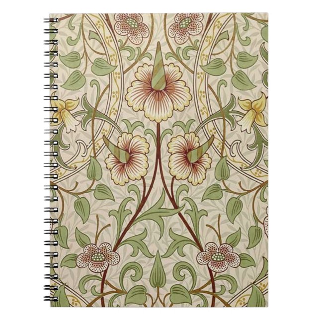 Cuaderno William Morris Daffodil Classic Flower Wallpaper (Frente)