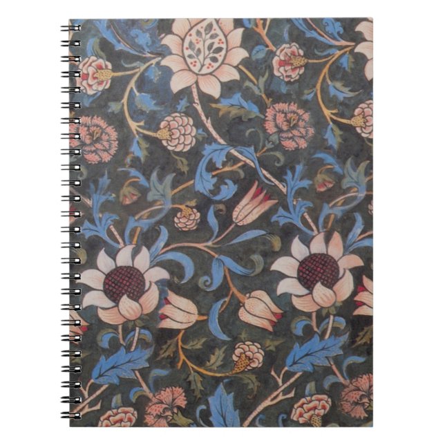 Cuaderno William Morris Evenlode Arte Textil Floral (Frente)