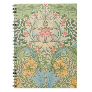 Cuaderno William Morris Flor Floral Botánica Myrtle