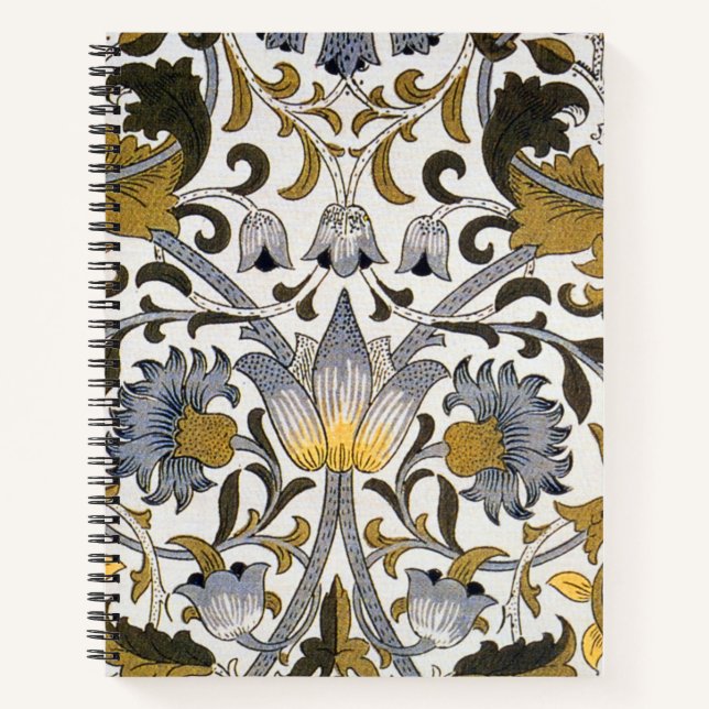 Cuaderno William Morris Flor floral Lodden (Anverso)