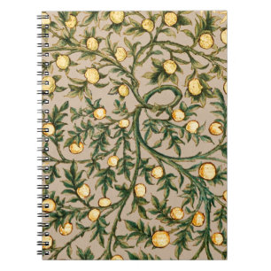 Cuaderno William Morris Floral Fruta Jardín Flor Clásico