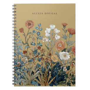 Cuaderno William Morris Floral Wildflower Vintage Personal