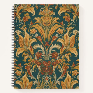 Cuaderno William Morris Golden Lily Vintage Pre-Rafaelita