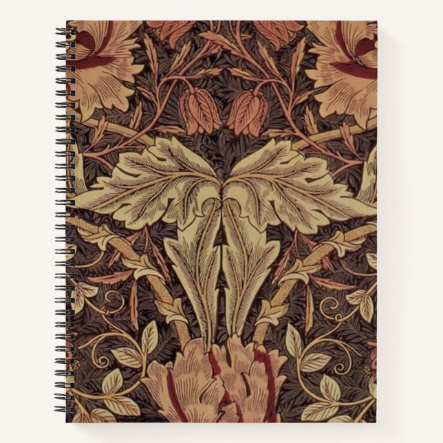 Cuaderno William Morris Honeysuckle Arte Inglés Clásico (Anverso)