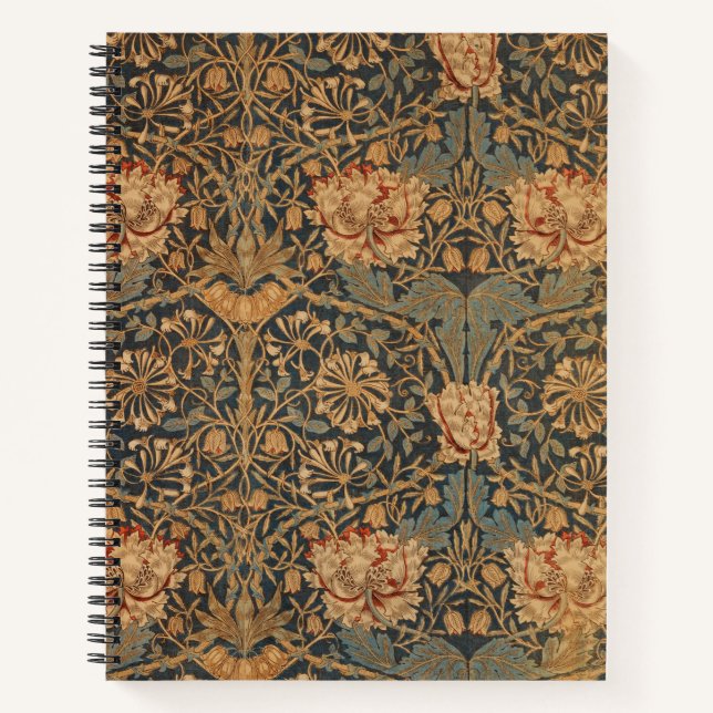 Cuaderno William Morris Honeysuckle Rich Wallpaper (Anverso)
