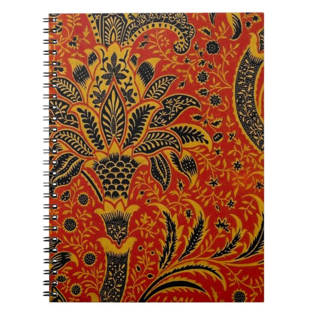 Cuaderno William Morris India Red Floral (Frente)