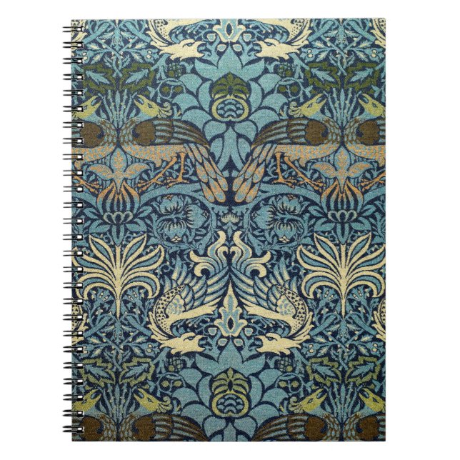 Cuaderno William Morris Peacock and Dragon Woven Design (Frente)